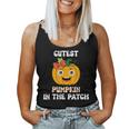 Cutest Pumpkin In The Patch Baby Girl Halloween Fall Women Tank Top