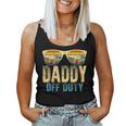 Daddy Off Duty Sunglasses Beer Sunset Dad Bod Summer Beach Beer Women Tank Top