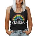 Dallas Rainbow 70S 80S Style Retro Gay Pride Men Women Women Tank Top