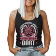 Dart Player Cool Quote Never Underestimate A Girl With Darts Gift For Womens Women Tank Top Basic Casual Daily Weekend Graphic
