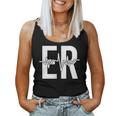 Emergency Department Er Nurse Front Back Emergency Room Women Tank Top Basic Casual Daily Weekend Graphic