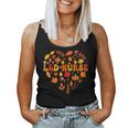 Fall L&D Nurse Thanksgiving Groovy Labor And Delivery Nurse Women Tank Top