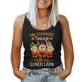 My Favorite Turkeys Call Me Lunch Lady Fall Thanksgiving Women Tank Top