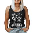 Weekend Forecast Camping With Chance Of Wine Camping Women Tank Top