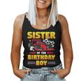 Formula Race Car Sister Of Birthday Boy Party Racing For Sister Women Tank Top