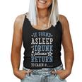 If Found Asleep Or Drunk Please Return To Cabin Cruise Women Tank Top