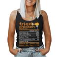 Fried Chicken Nutrition Food Facts Thanksgiving Xmas Women Tank Top