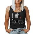 46Th Birthday Girl I Am 45 Plus 1 Middle Finger Women Tank Top