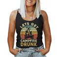 Camping Drinking Lets Get Campfire Drunk Women Tank Top