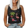 Flamingo Lover Xmas Santa Hat Flamingo Christmas Women Tank Top