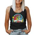 Funny Gnomes Happy First Day Teachers Student Back To School Women Tank Top Weekend Graphic