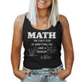 Math Teacher The First Step Is Admitting Problem Women Tank Top