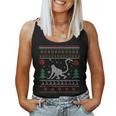 Monkey Ugly Christmas Sweater Santa Women Tank Top