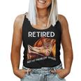 Retired Cat Reading Not My Problem Anymore Retirement Women Tank Top