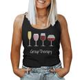 Wine Drinking Group Therapy Women Tank Top