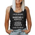 German Teacher Christmas Xmas Never Dreamed Marrying Women Tank Top Basic Casual Daily Weekend Graphic