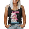 Girls Anime Anytime Anywhere Otaku Japan Anime Women Tank Top Weekend Graphic