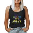 Glow For Jesus - Let Your Light Shine - Faith Apparel Faith Women Tank Top
