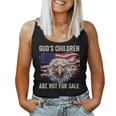Gods Children Are Not For Sale Usa Flag Eagle Vintage Women Tank Top Weekend Graphic