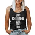 Gods Children Are Not For Sale Women Tank Top Weekend Graphic