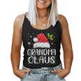 Grandma Claus Xmas Santa Matching Family Christmas Pajamas Women Tank Top
