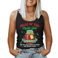 Groovy Christmas Jelly Of The Month Club Vacation Xmas Pjs Women Tank Top