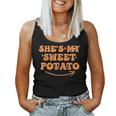 Groovy Thanksgiving Matching Couples She Is My Sweet Potato Women Tank Top