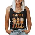 Happy Fall Y'all Autumn Halloween Pumpkin Spice Latte Women Tank Top