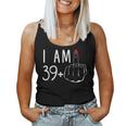 I Am 39 Plus 1 Middle Finger For A 40Th Birthday For Women Women Tank Top Weekend Graphic