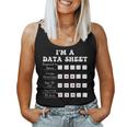 I'm A Data Sheet Behavior Analvst Special Education Teacher Women Tank Top