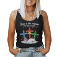 Jesus Is The Reason For The Season Christian Christmas Xmas Women Tank Top