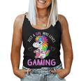 Just A Girl Who Loves Gaming Cute Gamer Unicorn Women Women Tank Top