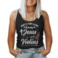 Just A Girl Who Loves Jesus And Violins Women Tank Top