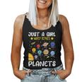 Just A Girl Who Loves Planets Solar Space Science Lover Girl Women Tank Top