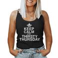 Keep Calm It's Thirsty Thursday Beer & WineWomen Tank Top