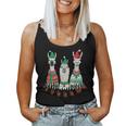 Llama Christmas Ugly Sweater Llama Holiday Xmas Alpaca Women Tank Top