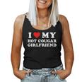I Love My Hot Cougar Girlfriend Red Heart Boyfriend Women Tank Top