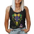 Mardi Gras Tuxedo Vest Party Suit Carnival Parade Women Women Tank Top