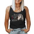 Never Underestimate A Girl Who Loves Horses Horse Girl Farm Women Tank Top Basic Casual Daily Weekend Graphic