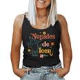 Nopales De Leer Spanish Teacher Maestra Cactus Bilingual Women Tank Top