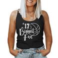Number 17S Biggest Fan Basketball Player Mom Dad  Women Tank Top Basic Casual Daily Weekend Graphic