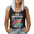 Our 15 Years Anniversary Cruise Husband Wife Couple Matching Women Tank Top Basic Casual Daily Weekend Graphic