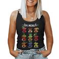 Pi Menu Tropical Fruits Funny Pi Day 314 Math Teacher Cute Women Tank Top Basic Casual Daily Weekend Graphic