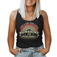 Pickleball A Girl Who Loves Sunshine And Pickleball Women Tank Top Weekend Graphic