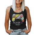 Player 1 Ready Future Dad & Mom Baby Announcement Cute Women Tank Top