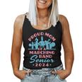 Proud Mom Of A Marching Band Senior 2024 Graduation For Mom Women Tank Top