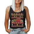 Rat Rod Ugly Christmas Sweater Party For Car Lovers Women Tank Top