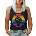 Resist Fist Rainbow Lesbian Gay Lgbt Strength Power & Pride Women Tank Top