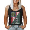 Retired Army Chief Warrant Officer Two Cw2 Half Rank & Flag Women Tank Top