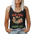 Retro Icu Nurse Christmas Gingerbread Did You Try Icing It Women Tank Top